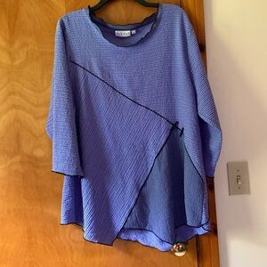 Habitat asymmetrical, long sleeved, gorgeous top/ Tunic Lavender XL